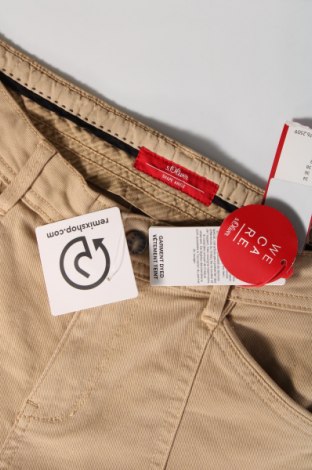 Дамски панталон S.Oliver, Размер XS, Цвят Бежов, Цена 87,00 лв.