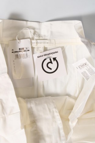Γυναικείο παντελόνι Springfield, Μέγεθος S, Χρώμα Λευκό, Τιμή 35,05 €