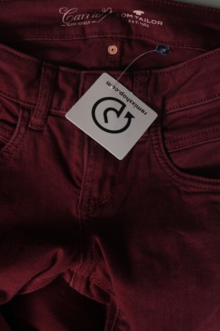 Дамски панталон Tom Tailor, Размер XS, Цвят Червен, Цена 3,48 лв.