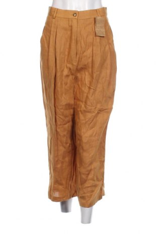 Pantaloni de femei Uno Due, Mărime S, Culoare Galben, Preț 48,03 Lei