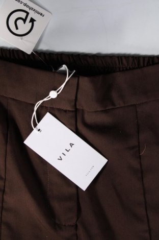 Дамски панталон VILA, Размер S, Цвят Кафяв, Цена 29,16 лв.