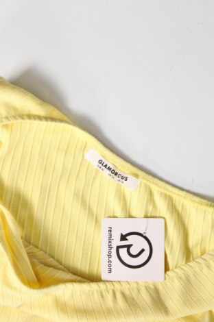 Γυναικείο αμάνικο μπλουζάκι Glamorous, Μέγεθος L, Χρώμα Κίτρινο, Τιμή 3,89 €