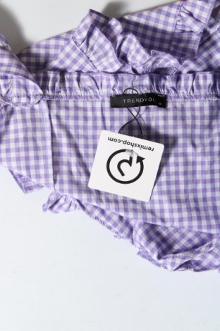 Γυναικείο αμάνικο μπλουζάκι Trendyol, Μέγεθος M, Χρώμα Βιολετί, Τιμή 6,43 €