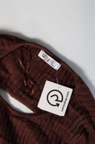 Дамски пуловер Ally, Размер L, Цвят Кафяв, Цена 7,25 лв.