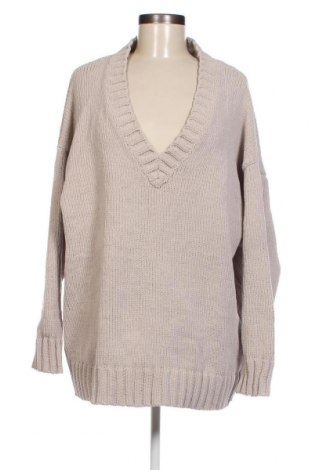 Γυναικείο πουλόβερ Bershka, Μέγεθος L, Χρώμα  Μπέζ, Τιμή 5,38 €