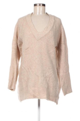 Дамски пуловер Bershka, Размер XS, Цвят Бежов, Цена 7,25 лв.