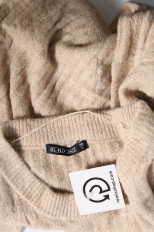 Γυναικείο πουλόβερ Blind Date, Μέγεθος M, Χρώμα  Μπέζ, Τιμή 2,87 €