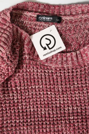 Γυναικείο πουλόβερ Colours, Μέγεθος L, Χρώμα Κόκκινο, Τιμή 5,38 €