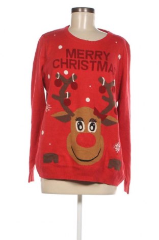 Дамски пуловер Esmara, Размер XL, Цвят Червен, Цена 5,51 лв.