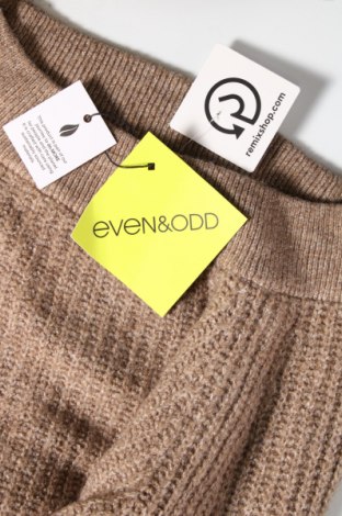 Дамски пуловер Even&Odd, Размер S, Цвят Кафяв, Цена 13,34 лв.