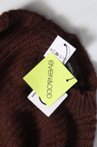 Дамски пуловер Even&Odd, Размер L, Цвят Кафяв, Цена 8,74 лв.