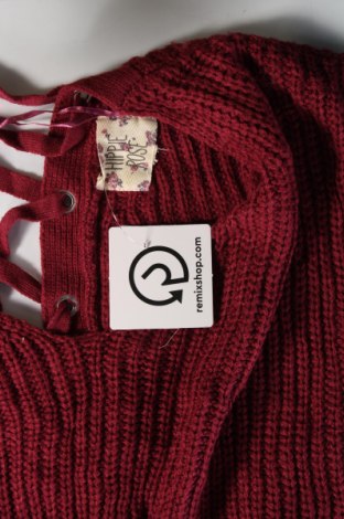 Дамски пуловер Hippie Rose, Размер XS, Цвят Червен, Цена 5,51 лв.