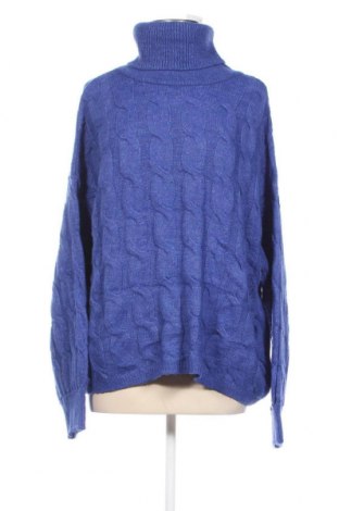 Γυναικείο πουλόβερ Laura Torelli, Μέγεθος L, Χρώμα Μπλέ, Τιμή 17,94 €