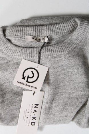 Дамски пуловер NA-KD, Размер M, Цвят Сив, Цена 10,44 лв.