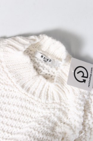 Дамски пуловер NA-KD, Размер S, Цвят Бял, Цена 7,25 лв.