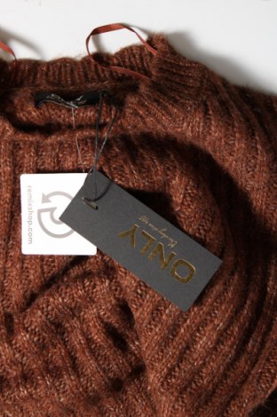 Дамски пуловер ONLY, Размер S, Цвят Кафяв, Цена 16,20 лв.