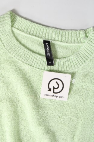 Γυναικείο πουλόβερ Page One, Μέγεθος M, Χρώμα Πράσινο, Τιμή 2,33 €