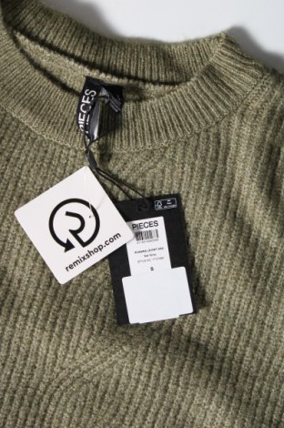 Γυναικείο πουλόβερ Pieces, Μέγεθος S, Χρώμα Πράσινο, Τιμή 8,63 €