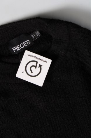 Γυναικείο πουλόβερ Pieces, Μέγεθος L, Χρώμα Μαύρο, Τιμή 8,63 €