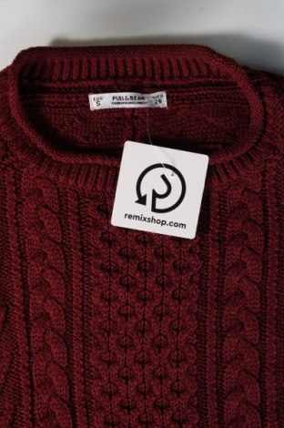 Дамски пуловер Pull&Bear, Размер S, Цвят Червен, Цена 7,25 лв.