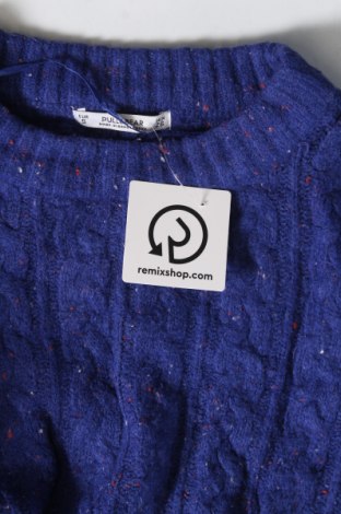 Дамски пуловер Pull&Bear, Размер S, Цвят Син, Цена 6,38 лв.