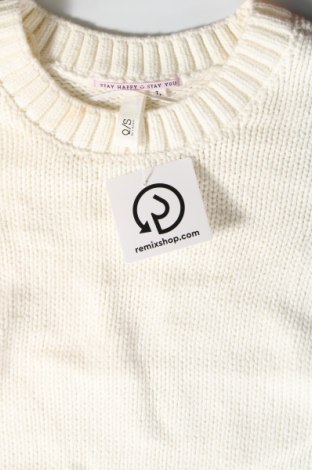 Damski sweter Q/S by S.Oliver, Rozmiar L, Kolor Biały, Cena 23,19 zł