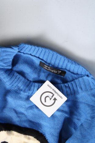 Dámsky pulóver Simplee, Veľkosť L, Farba Modrá, Cena  4,11 €