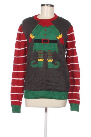 Γυναικείο πουλόβερ Ugly Christmas Sweater, Μέγεθος L, Χρώμα Γκρί, Τιμή 2,77 €
