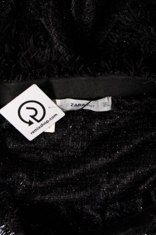 Дамски пуловер Zara Knitwear, Размер L, Цвят Черен, Цена 16,20 лв.
