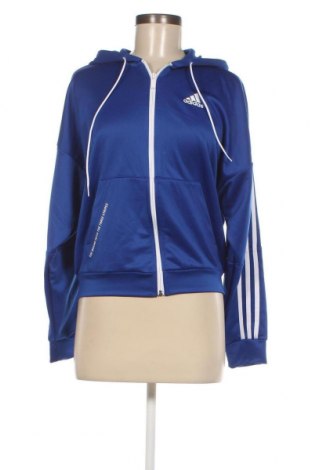 Γυναικείο φούτερ Adidas, Μέγεθος S, Χρώμα Μπλέ, Τιμή 46,80 €