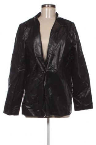 Дамско кожено яке SHEIN, Размер M, Цвят Черен, Цена 14,70 лв.