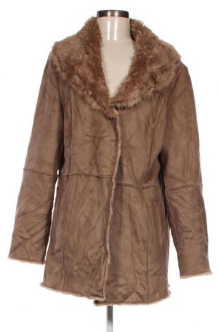 Дамско палто, Размер XL, Цвят Бежов, Цена 11,77 лв.