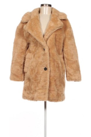 Дамско палто Bershka, Размер S, Цвят Бежов, Цена 26,75 лв.