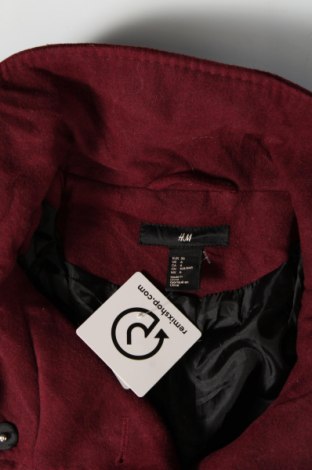 Дамско палто H&M, Размер S, Цвят Червен, Цена 37,45 лв.