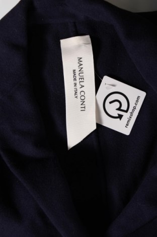 Γυναικείο παλτό Manuela Conti, Μέγεθος L, Χρώμα Μπλέ, Τιμή 256,62 €