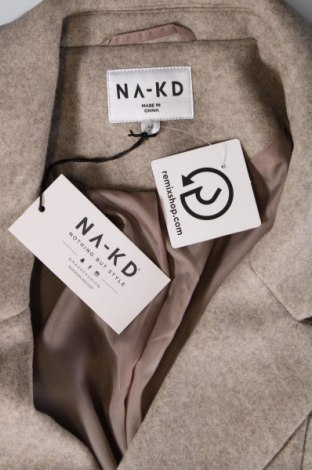 Γυναικείο παλτό NA-KD, Μέγεθος M, Χρώμα  Μπέζ, Τιμή 40,05 €
