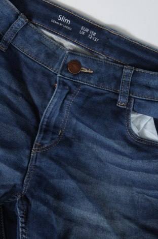Dziecięce jeansy Denim By Lindex, Rozmiar 12-13y/ 158-164 cm, Kolor Niebieski, Cena 19,45 zł