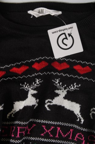 Детски пуловер H&M, Размер 14-15y/ 168-170 см, Цвят Черен, Цена 7,20 лв.