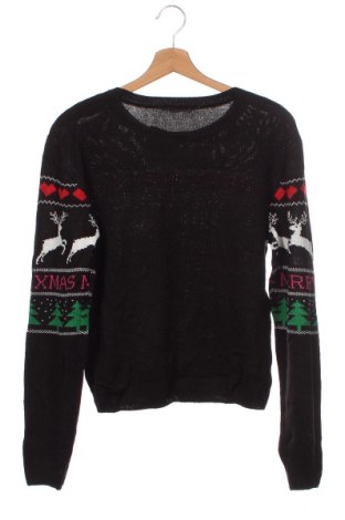 Детски пуловер H&M, Размер 14-15y/ 168-170 см, Цвят Черен, Цена 7,20 лв.