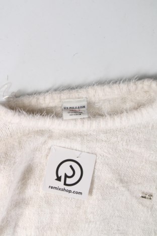 Детски пуловер U.S. Polo Assn., Размер 11-12y/ 152-158 см, Цвят Бял, Цена 48,00 лв.