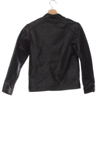 Dziecięca skórzana kurtka Produkt by Jack & Jones, Rozmiar 10-11y/ 146-152 cm, Kolor Czarny, Cena 96,02 zł