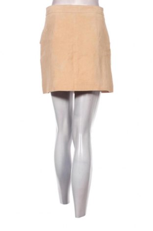 Δερμάτινη φούστα Mango, Μέγεθος S, Χρώμα Εκρού, Τιμή 59,75 €