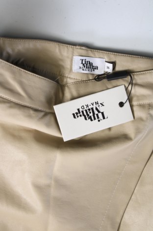 Kožená sukňa  NA-KD, Veľkosť S, Farba Béžová, Cena  44,85 €