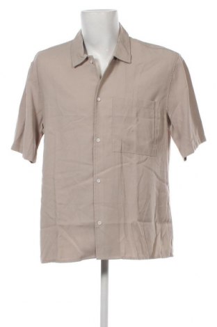 Ανδρικό πουκάμισο Bershka, Μέγεθος L, Χρώμα  Μπέζ, Τιμή 12,57 €