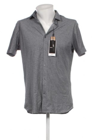 Ανδρικό πουκάμισο Jack & Jones, Μέγεθος L, Χρώμα Γκρί, Τιμή 8,06 €