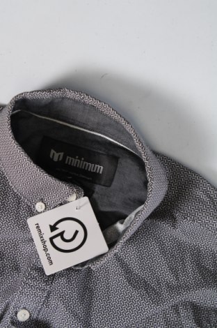 Ανδρικό πουκάμισο Minimum, Μέγεθος S, Χρώμα Γκρί, Τιμή 3,14 €