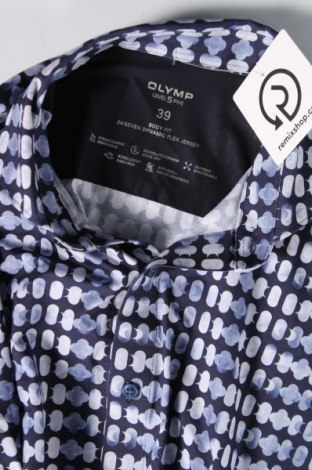 Ανδρικό πουκάμισο Olymp, Μέγεθος M, Χρώμα Μπλέ, Τιμή 10,86 €