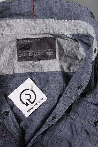 Ανδρικό πουκάμισο Q/S by S.Oliver, Μέγεθος S, Χρώμα Μπλέ, Τιμή 1,93 €