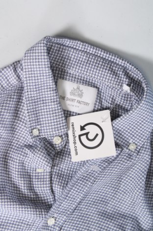 Ανδρικό πουκάμισο The Shirt Factory, Μέγεθος S, Χρώμα Μπλέ, Τιμή 4,58 €