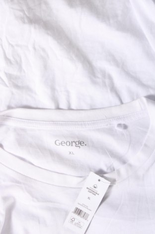 Ανδρικό t-shirt George, Μέγεθος XL, Χρώμα Λευκό, Τιμή 9,85 €